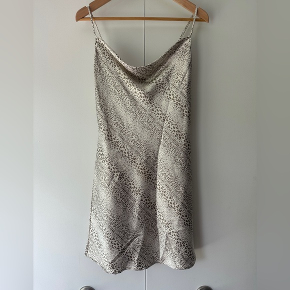 Audrey 3+1 Dresses & Skirts - Audrey 3+1 Leopard Print Slip Mini Dress
